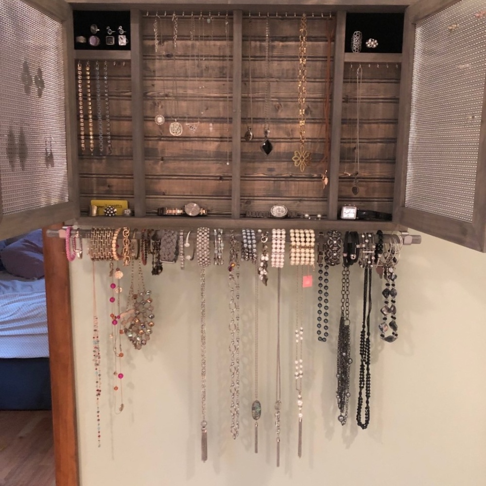 Jewelry Organizer BRAND NEW, WOOD, HAND MADE!!